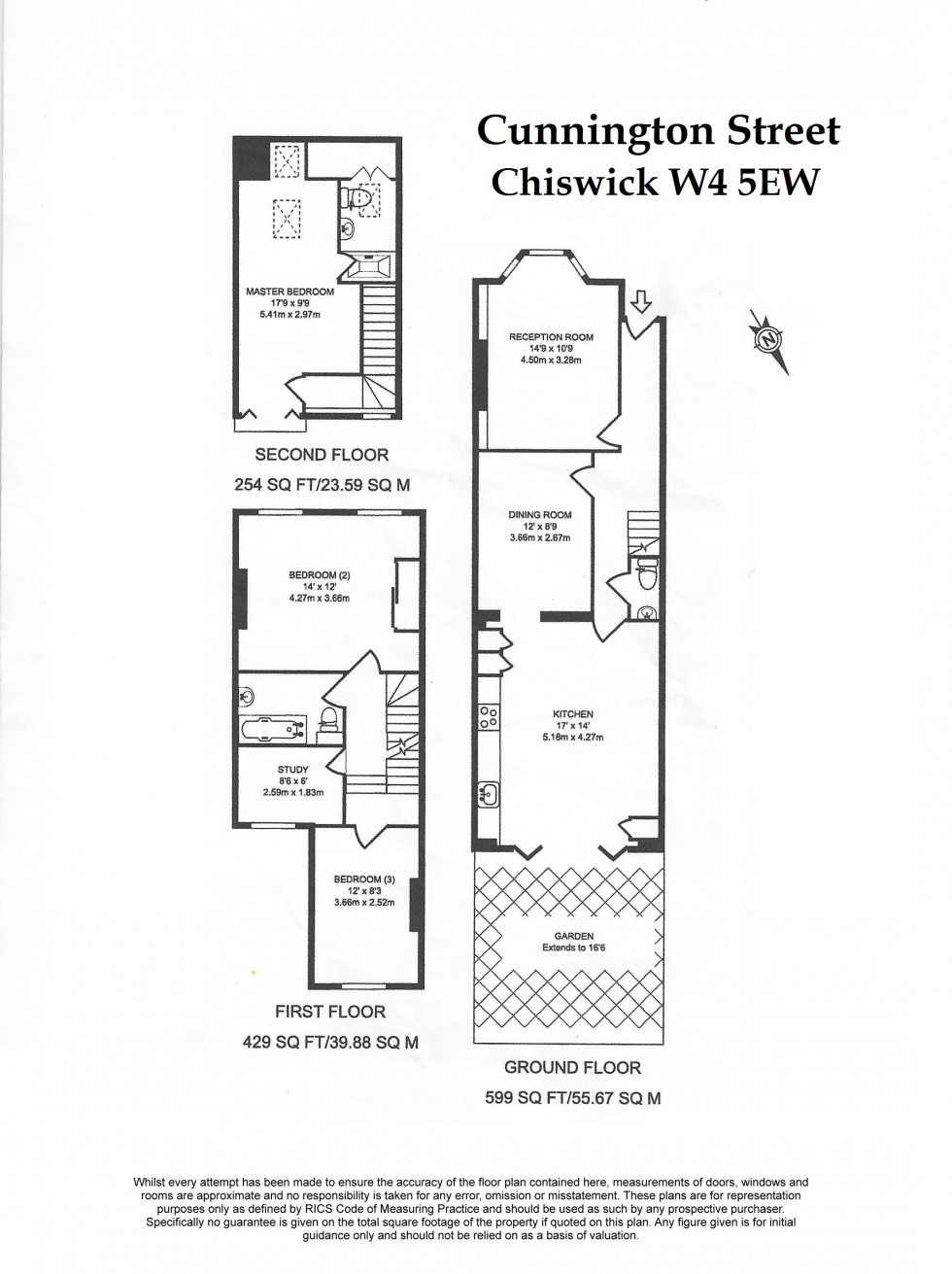 Floorplan for Cunnington Street, London