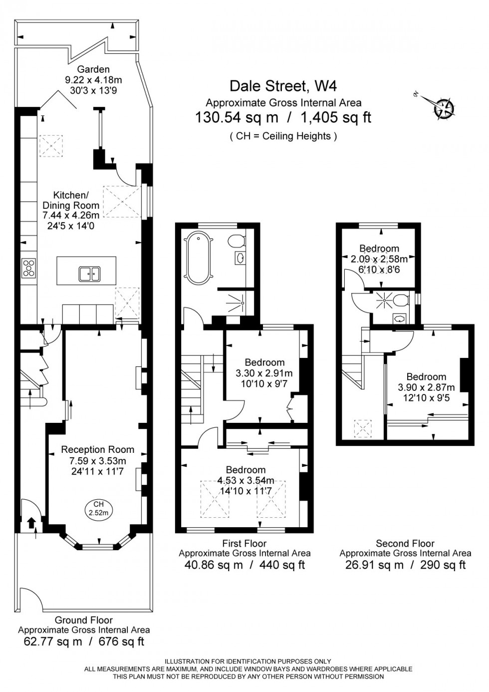 Floorplan for Dale Street, Chiswick