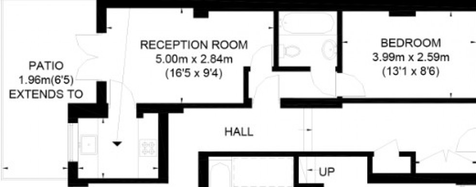 Floorplan for Bloemfontein Avenue, Shepherds Bush