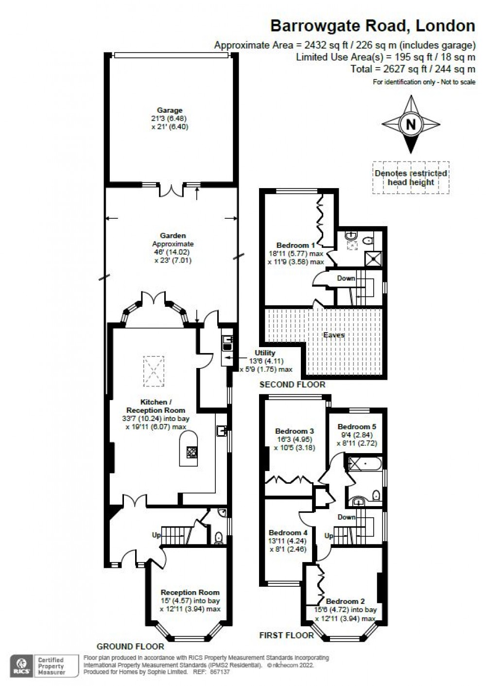 Floorplans For Barrowgate Road, Chiswick